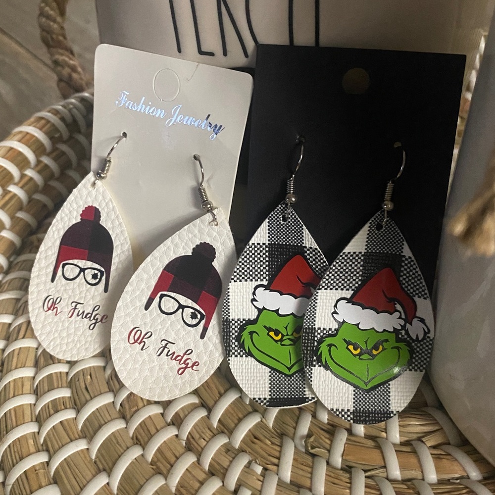 The GRINCH and RALPHIE A CHRISTMAS STORY EARRINGS
